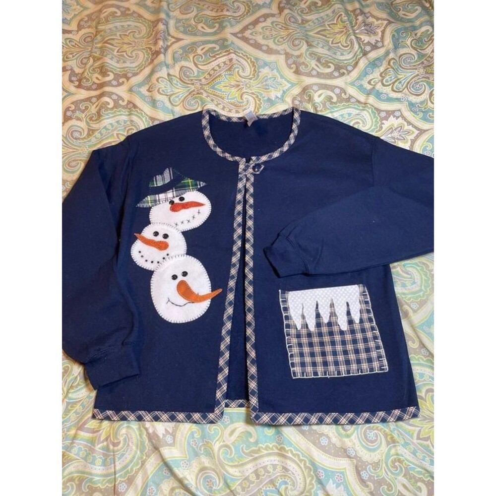 Snowman Christmas Cardigan Jacket